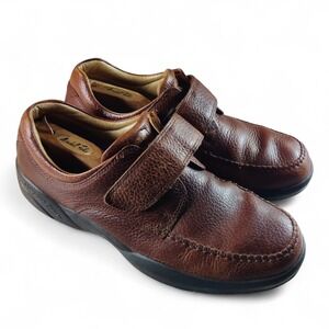 Dr. Comfort Scott Mens Shoes Size 13 M Wide Brown Leather Sneakers 9020